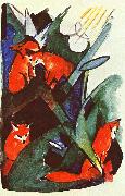 Franz Marc Four Foxes oil painting reproduction
